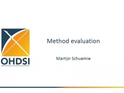 Method evaluation Martijn Schuemie
