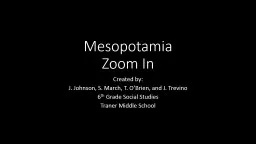 Mesopotamia  Zoom In Created by: