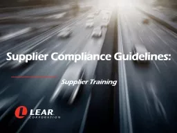 Supplier Compliance Guidelines: