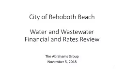 City of Rehoboth Beach Water and Wastewater