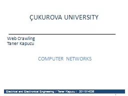ÇUKUROVA UNIVERSITY COMPUTER NETWORKS