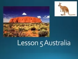 Lesson 5 Australia  I Background