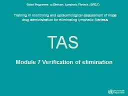 Training in monitoring and epidemiological assessment of mass drug administration for