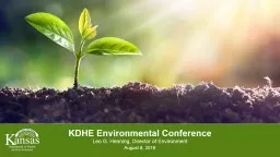 KDHE Environmental Conference