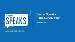 February 2018 Sysco Speaks