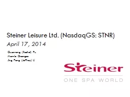 Steiner Leisure Ltd. ( NasdaqGS