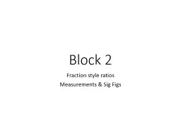 Block 2 Fraction style ratios