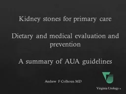 Kidney stones for primary care