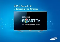 2012 Smart TV  > Communication Strategy