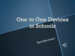 One to One Devices in Schools