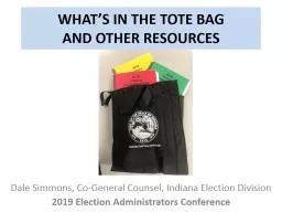 WHAT’S IN THE TOTE BAG