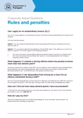 Page  of  Frequently Asked Questions Rules and penalti