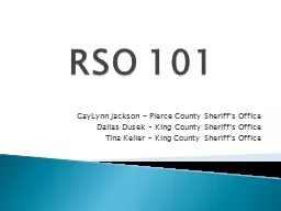 RSO 101 GayLynn Jackson – Pierce County Sheriff’s Office