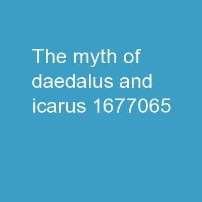 The Myth of Daedalus and Icarus