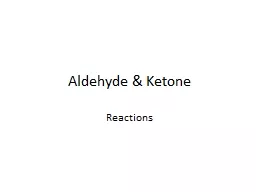 Aldehyde & Ketone Reactions
