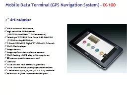 7”  GPS  navigation Mobile Data Terminal (GPS Navigation