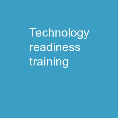 Technology Readiness Training