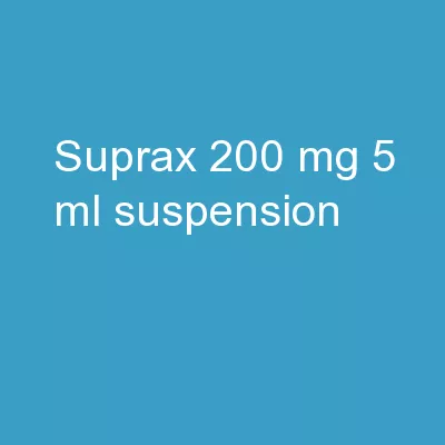 Suprax 200 Mg 5 Ml Suspension