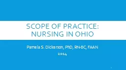 Scope Of PRACTICE: Nursing in Ohio