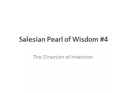 Salesian  Pearl of Wisdom #4