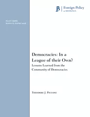 Democracies In a League of their Own Lessons Learned f
