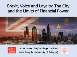 Brexit, Voice and Loyalty: The City and the Limits of Financial Power