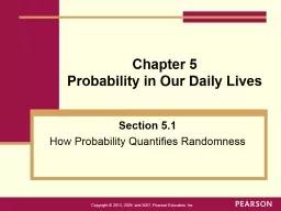Chapter 5 Probability in Our Daily Lives