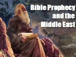 Bible Prophecy and the Middle East
