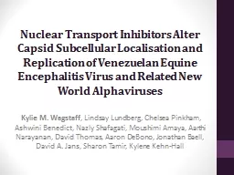 Nuclear Transport Inhibitors Alter Capsid Subcellular