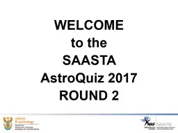 WELCOME  to the SAASTA  AstroQuiz