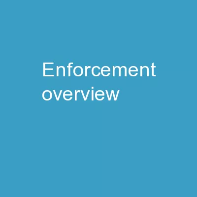 enforcement overview /