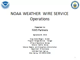 NOAA WEATHER  WIRE SERVICE Operations