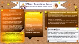 UAlbany Compliance Corner
