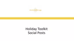 Holiday Toolkit Social Posts