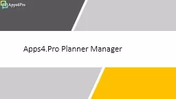 Apps4.Pro Planner Manager
