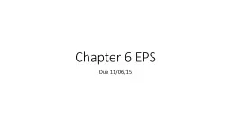 Chapter 8 EPS Due 11/13/15
