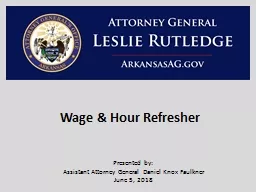 Wage & Hour Refresher