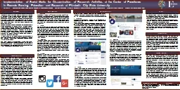 Implementation of Social Media for Dissemination of Research Activities at the Center of Excellence
