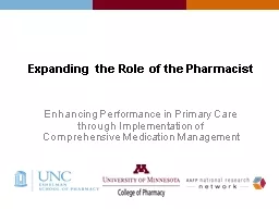 Expanding the Role of the Pharmacist