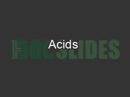 Acids & Bases,  K sp