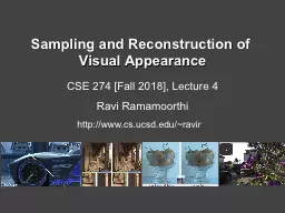 Sampling and Reconstruction of Visual Appearance
