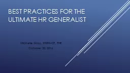 Best Practices for the  ultimate hr generalist