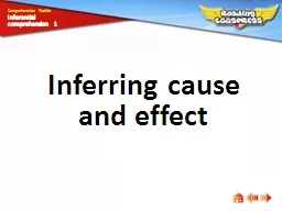 Inferring  cause  and  effect