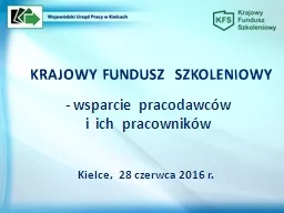 Krajowy  fundusz  szkoleniowy