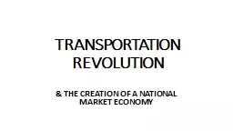 TRANSPORTATION REVOLUTION