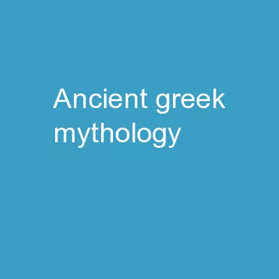 Ancient  Greek  Mythology