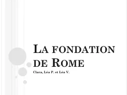La fondation de Rome Clara,