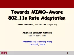 Towards   MIMO-Aware   802.11n
