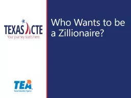 Who Wants to be a Zillionaire?