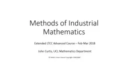 Methods of Industrial Mathematics
